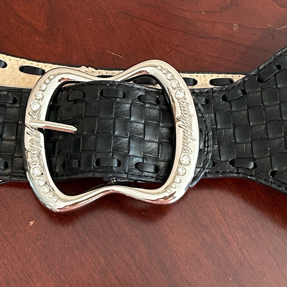 Y2K Baby Phat Authentic Black Woven Belt
